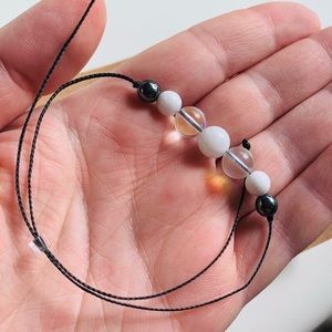 NWT 🌙 Moon Child Energy 🌙Healing Energy Gemstone Crystal Bracelet✨Artisan✨